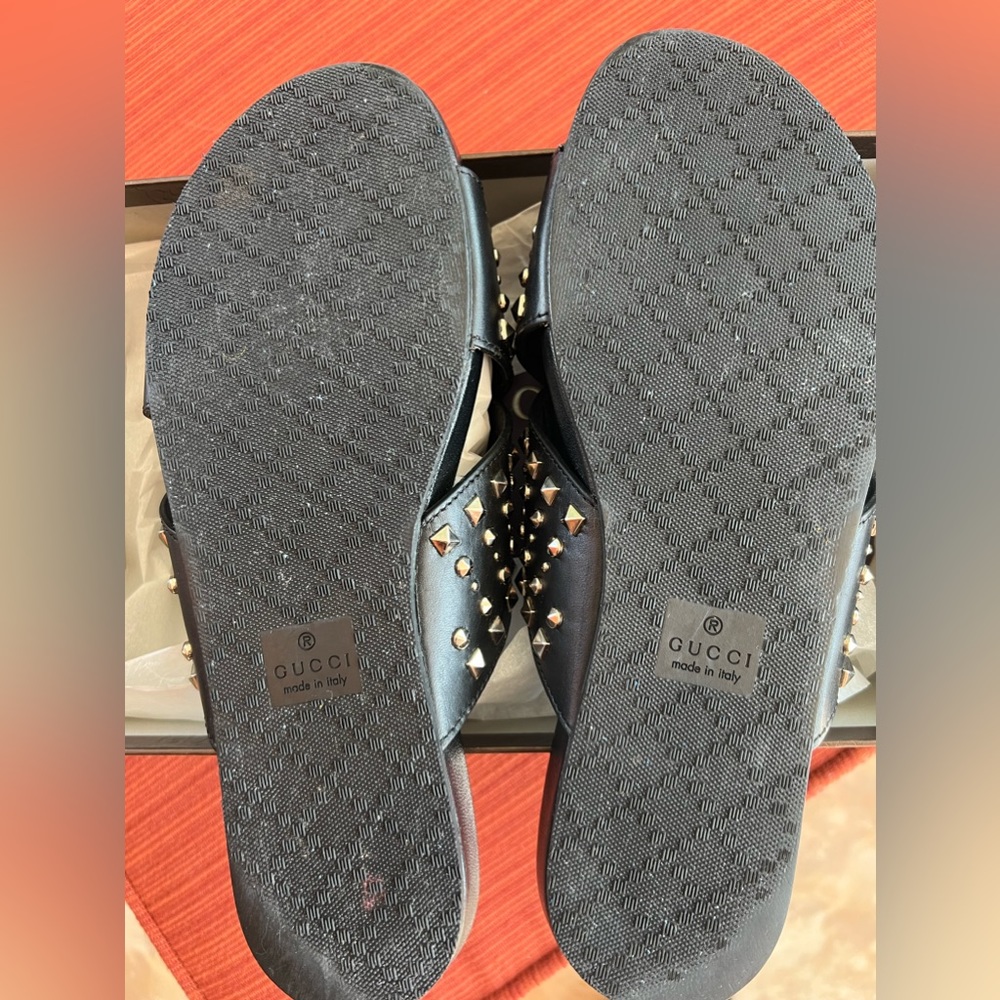 SOLD SOLD Authentic Gucci Vacchetta Austin Nero Sandal - Picture 16 of 16